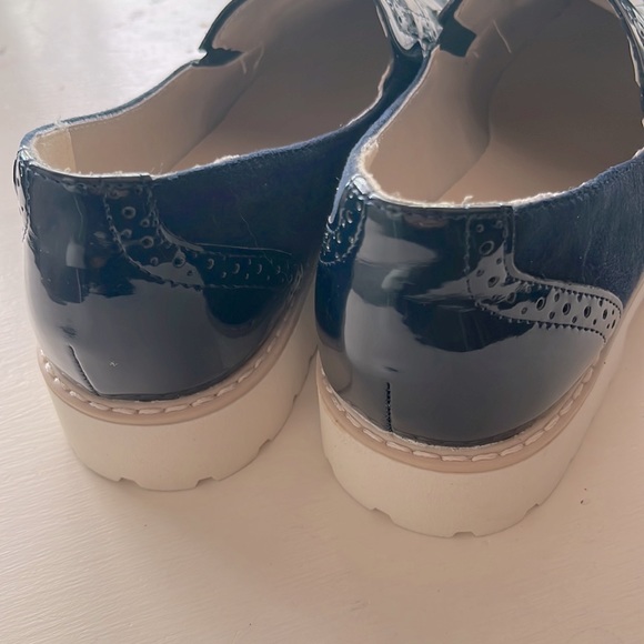 Limelight Anderson, blue oxford faux patent leather/suede loafers 9 - Picture 7 of 7